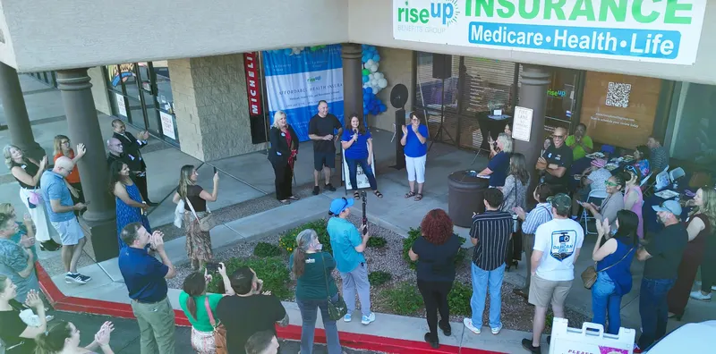 The Rise Up Benefits Group office in Chandler on its opening day